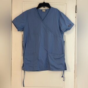 Gently used Blue Scrub Set Top and bottom